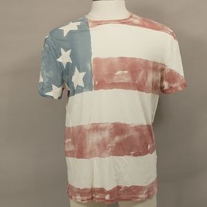 John Varvatos Patriotic T-shirt Flag Tee 4th July Red White Blue Stars & Stripes